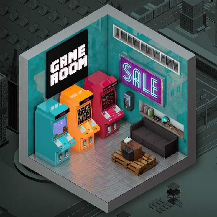 Full Arcade Room Setup